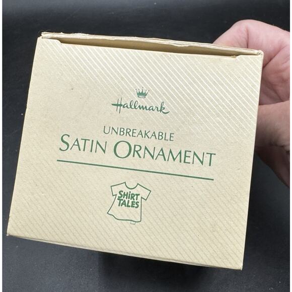 1980, 1981, 1982 Hallmark SHIRT TAILS Satin Ball Ornament Christmas Winter -30D - Picture 2 of 6